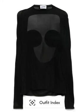 Jean Paul Gaultier Light Jersey Backless top with covered cup detail